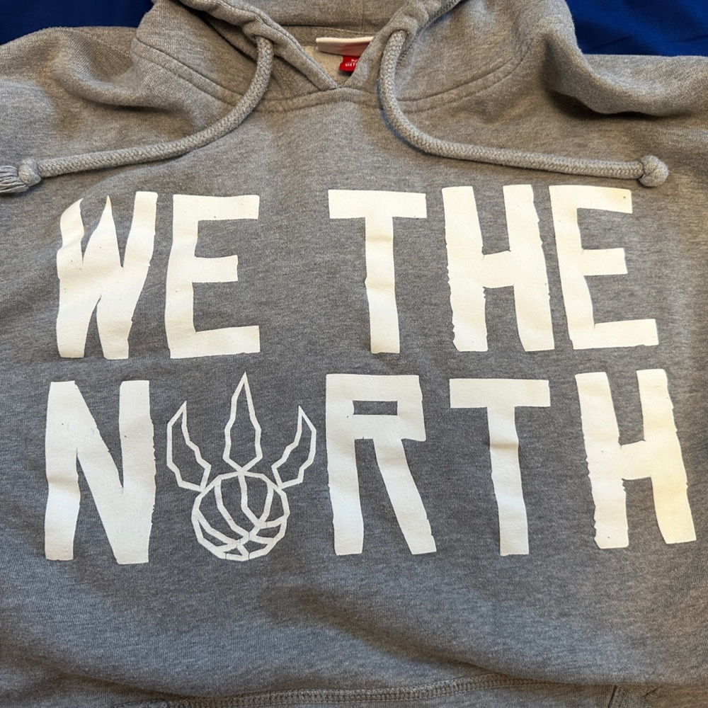 Mitchell & Ness Gray and White Sweater We The North - Picture 2 of 5